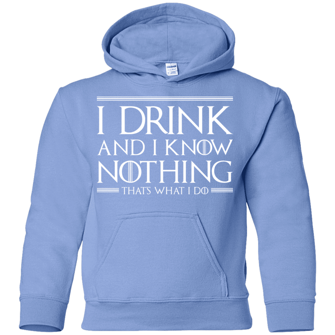 Sweatshirts Carolina Blue / YS I Drink & I Know Nothing Youth Hoodie