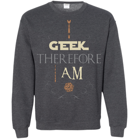 Sweatshirts Dark Heather / Small I GEEK (1) Crewneck Sweatshirt