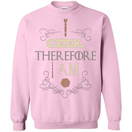 Sweatshirts Light Pink / Small I GEEK (1) Crewneck Sweatshirt