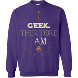Sweatshirts Purple / Small I GEEK (1) Crewneck Sweatshirt