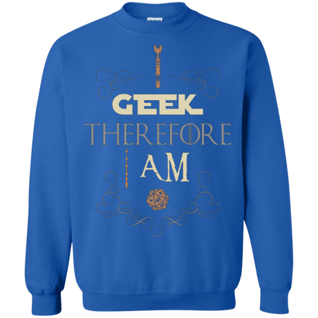 Sweatshirts Royal / Small I GEEK (1) Crewneck Sweatshirt