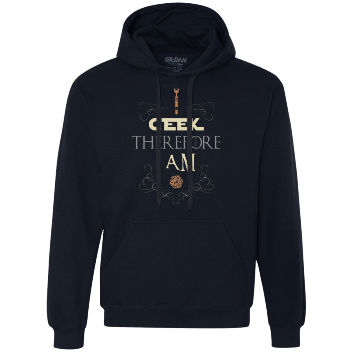 Sweatshirts Navy / Small I GEEK (1) Premium Fleece Hoodie