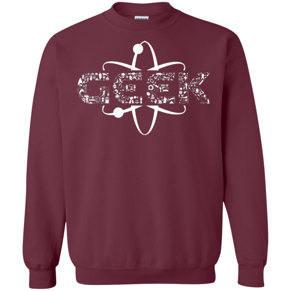 Sweatshirts Maroon / Small I Geek Crewneck Sweatshirt