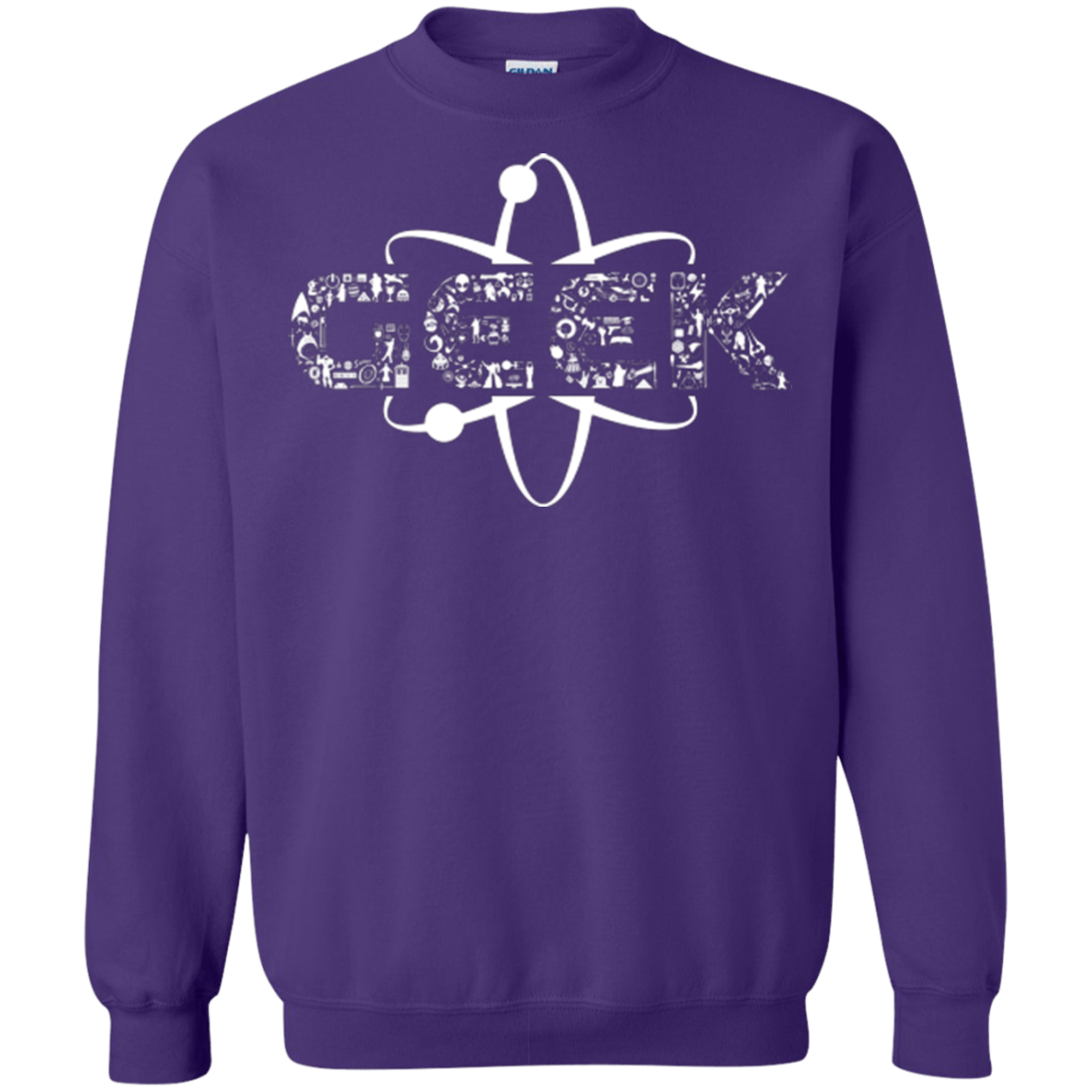 Sweatshirts Purple / Small I Geek Crewneck Sweatshirt
