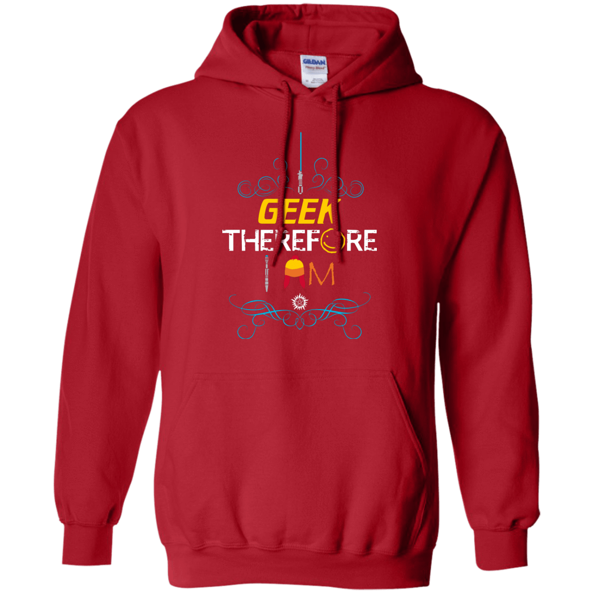 Sweatshirts Red / Small I GEEK vol 2 Pullover Hoodie