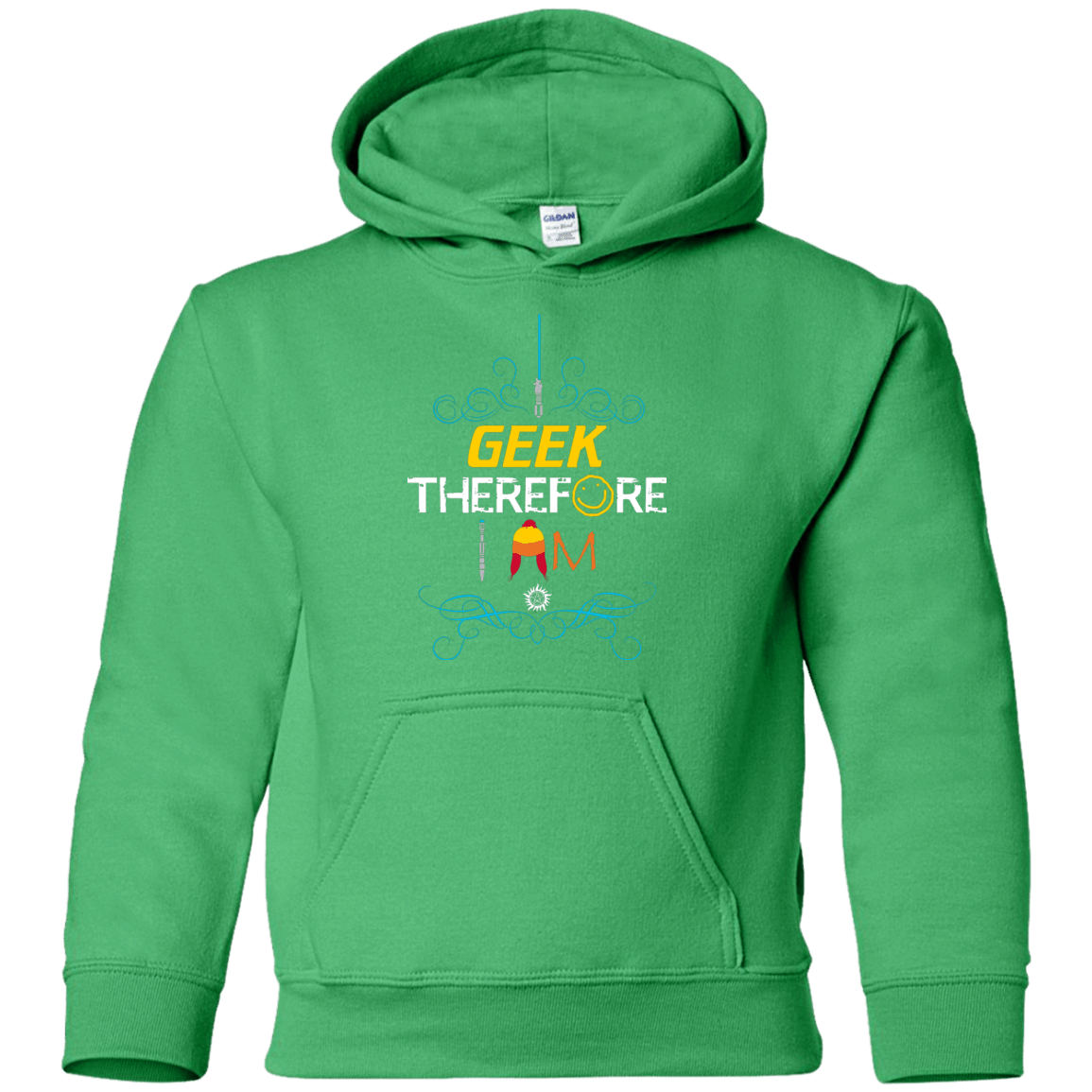 Sweatshirts Irish Green / YS I GEEK vol 2 Youth Hoodie
