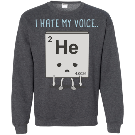 Sweatshirts Dark Heather / S I Hate My Voice Crewneck Sweatshirt