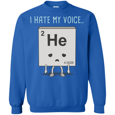 Sweatshirts Royal / S I Hate My Voice Crewneck Sweatshirt