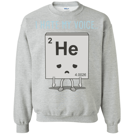 Sweatshirts Sport Grey / S I Hate My Voice Crewneck Sweatshirt