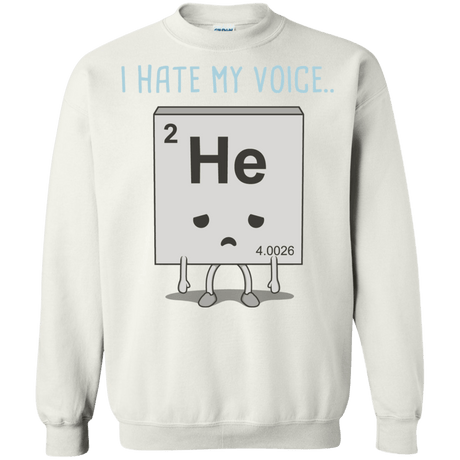 Sweatshirts White / S I Hate My Voice Crewneck Sweatshirt