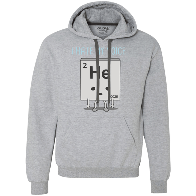 Sweatshirts Sport Grey / S I Hate My Voice Premium Fleece Hoodie