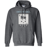 Sweatshirts Dark Heather / S I Hate My Voice Pullover Hoodie