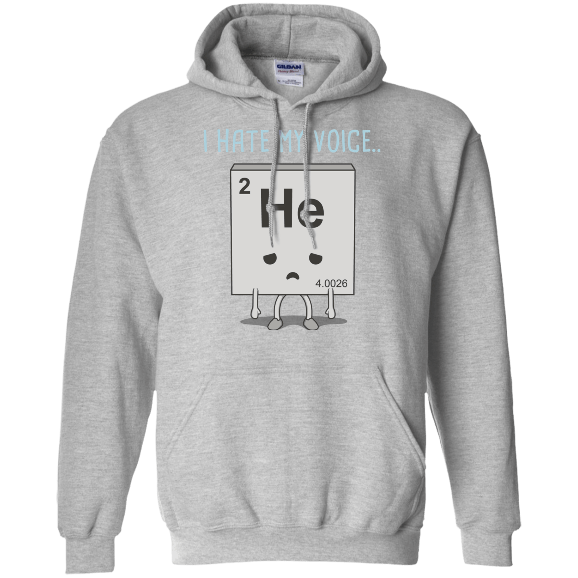Sweatshirts Sport Grey / S I Hate My Voice Pullover Hoodie