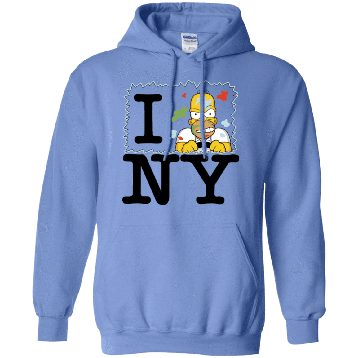 Sweatshirts Carolina Blue / S I Hate NY Pullover Hoodie