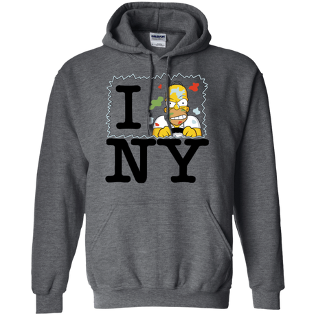 Sweatshirts Dark Heather / S I Hate NY Pullover Hoodie