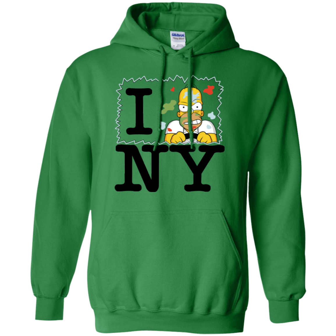 Sweatshirts Irish Green / S I Hate NY Pullover Hoodie