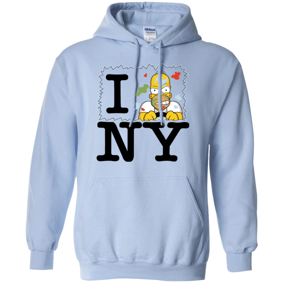 Sweatshirts Light Blue / S I Hate NY Pullover Hoodie