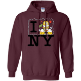 Sweatshirts Maroon / S I Hate NY Pullover Hoodie