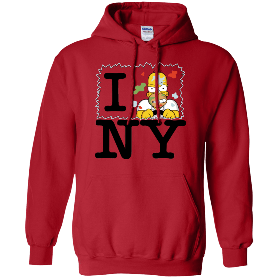 Sweatshirts Red / S I Hate NY Pullover Hoodie