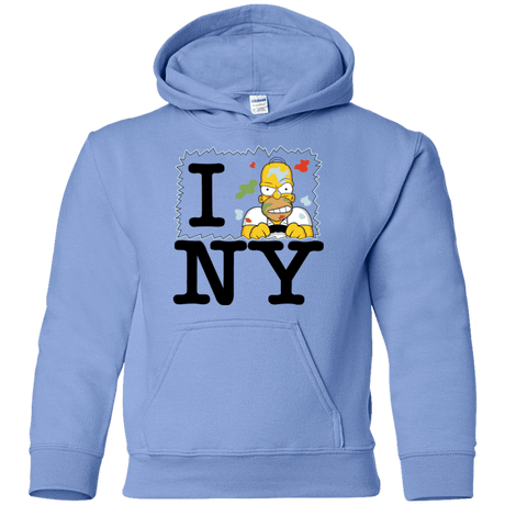 Sweatshirts Carolina Blue / YS I Hate NY Youth Hoodie