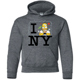 Sweatshirts Dark Heather / YS I Hate NY Youth Hoodie
