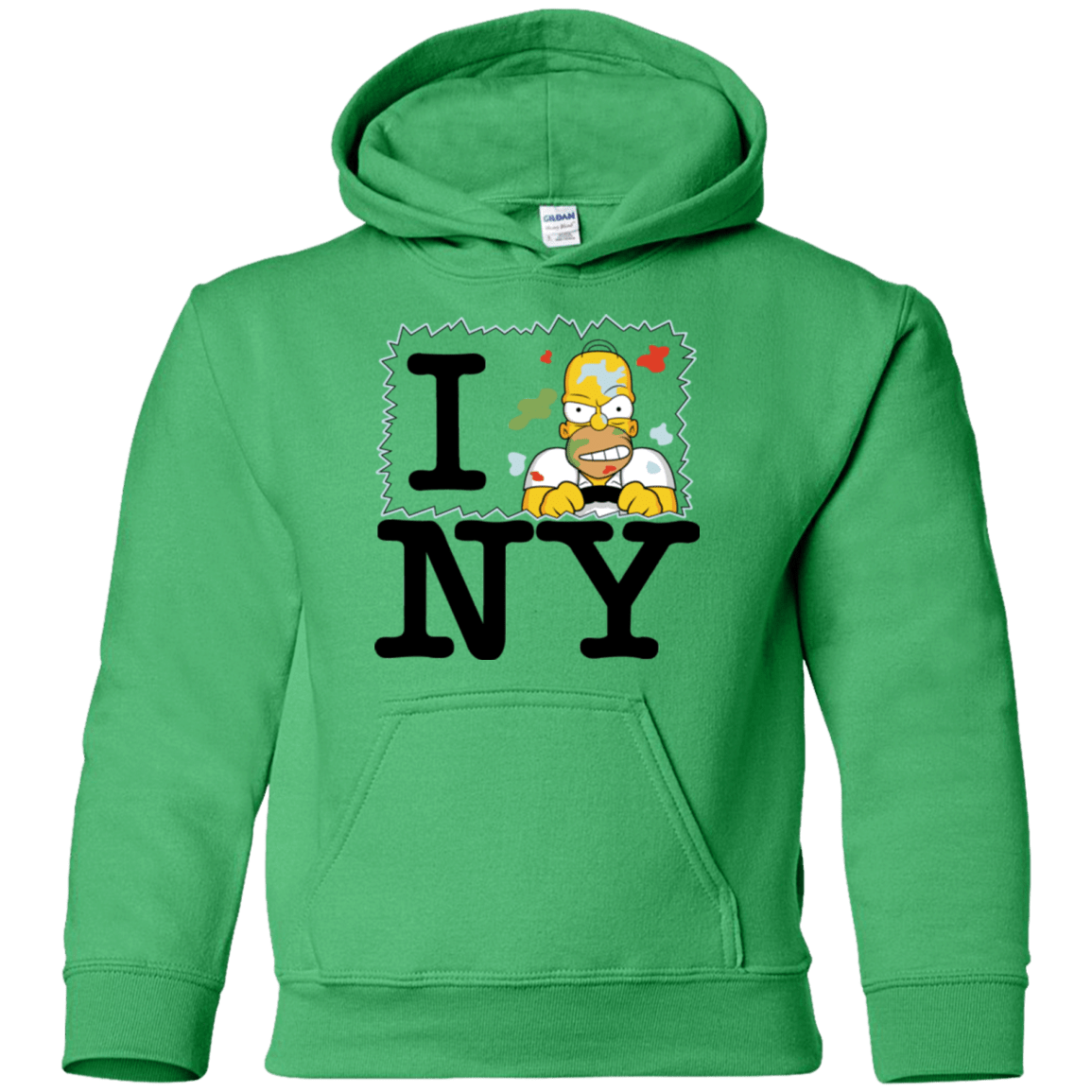 Sweatshirts Irish Green / YS I Hate NY Youth Hoodie