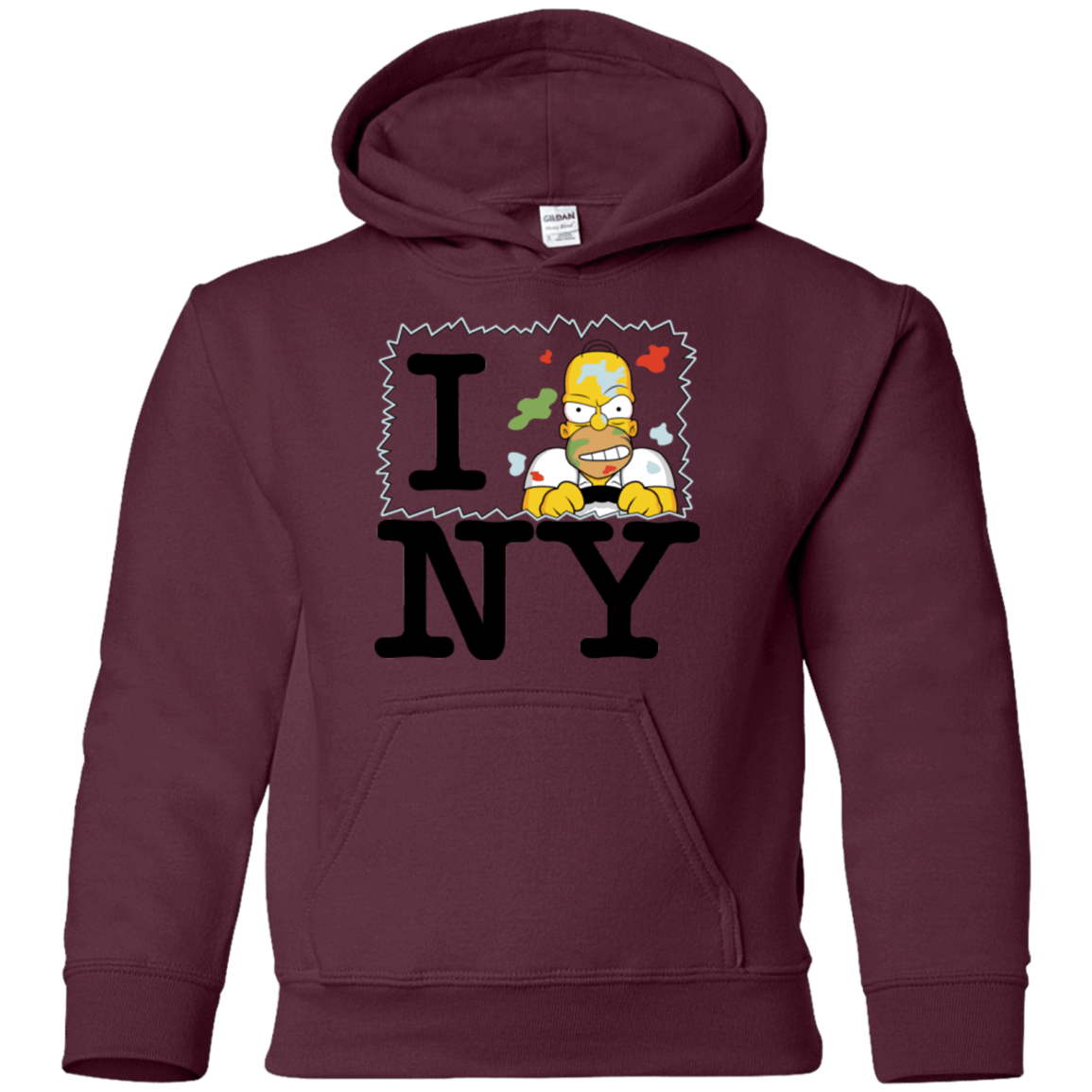 Sweatshirts Maroon / YS I Hate NY Youth Hoodie