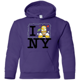Sweatshirts Purple / YS I Hate NY Youth Hoodie