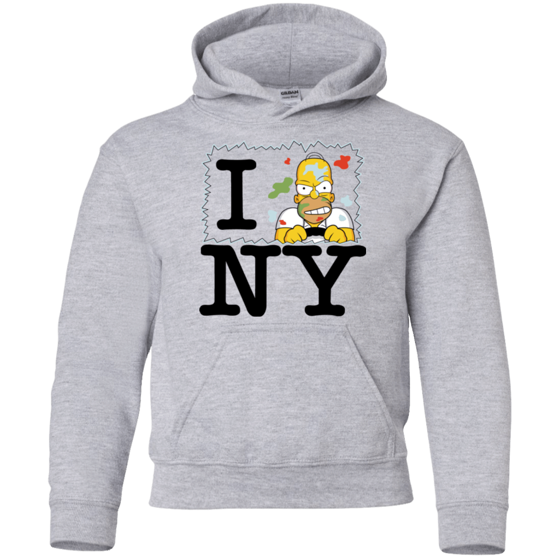 Sweatshirts Sport Grey / YS I Hate NY Youth Hoodie