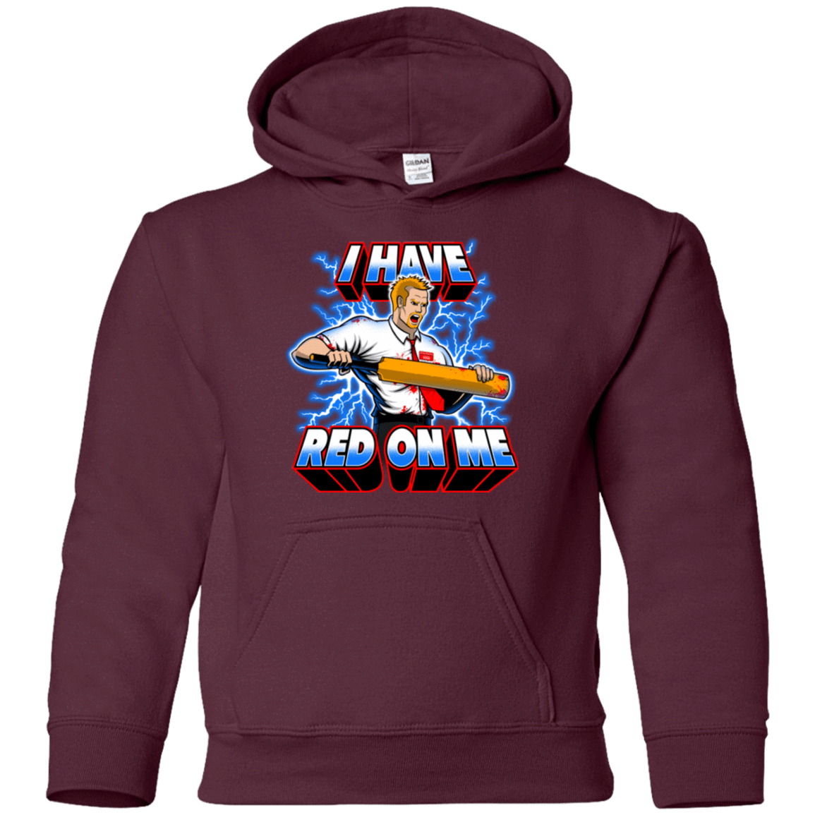 Sweatshirts Maroon / YS I have red on me Youth Hoodie