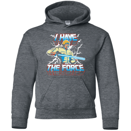 Sweatshirts Dark Heather / YS I Have the Force Youth Hoodie