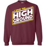 Sweatshirts Maroon / S I Have the High Ground Crewneck Sweatshirt