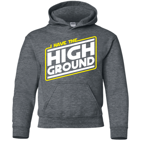 Sweatshirts Dark Heather / YS I Have the High Ground Youth Hoodie