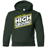 Sweatshirts Forest Green / YS I Have the High Ground Youth Hoodie