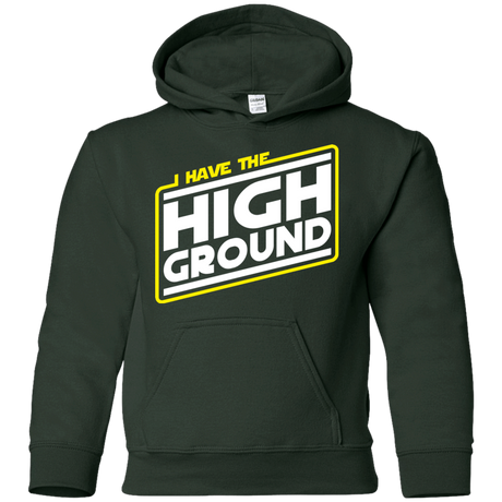 Sweatshirts Forest Green / YS I Have the High Ground Youth Hoodie
