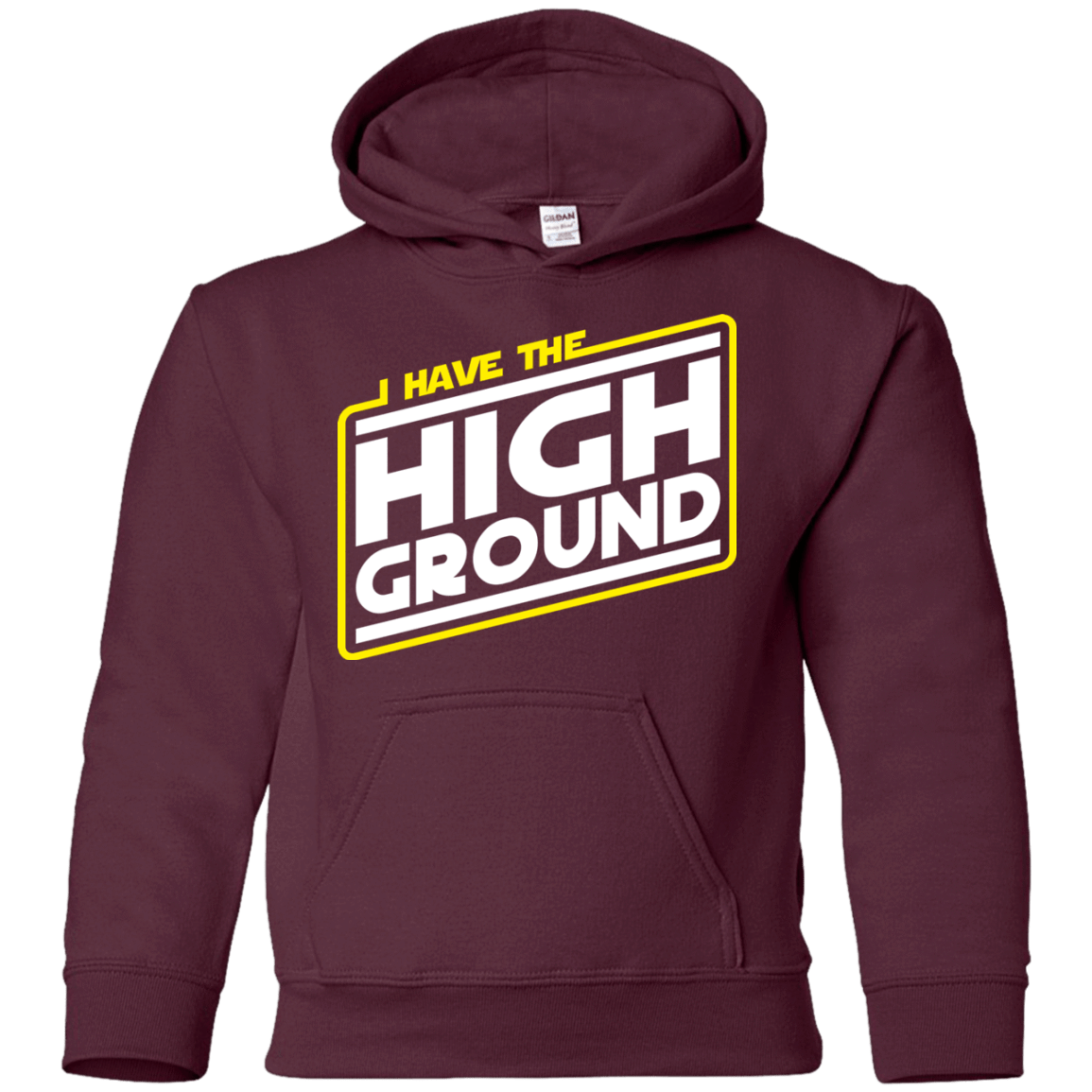 Sweatshirts Maroon / YS I Have the High Ground Youth Hoodie