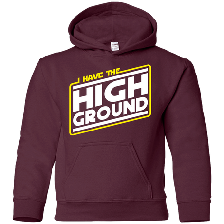 Sweatshirts Maroon / YS I Have the High Ground Youth Hoodie
