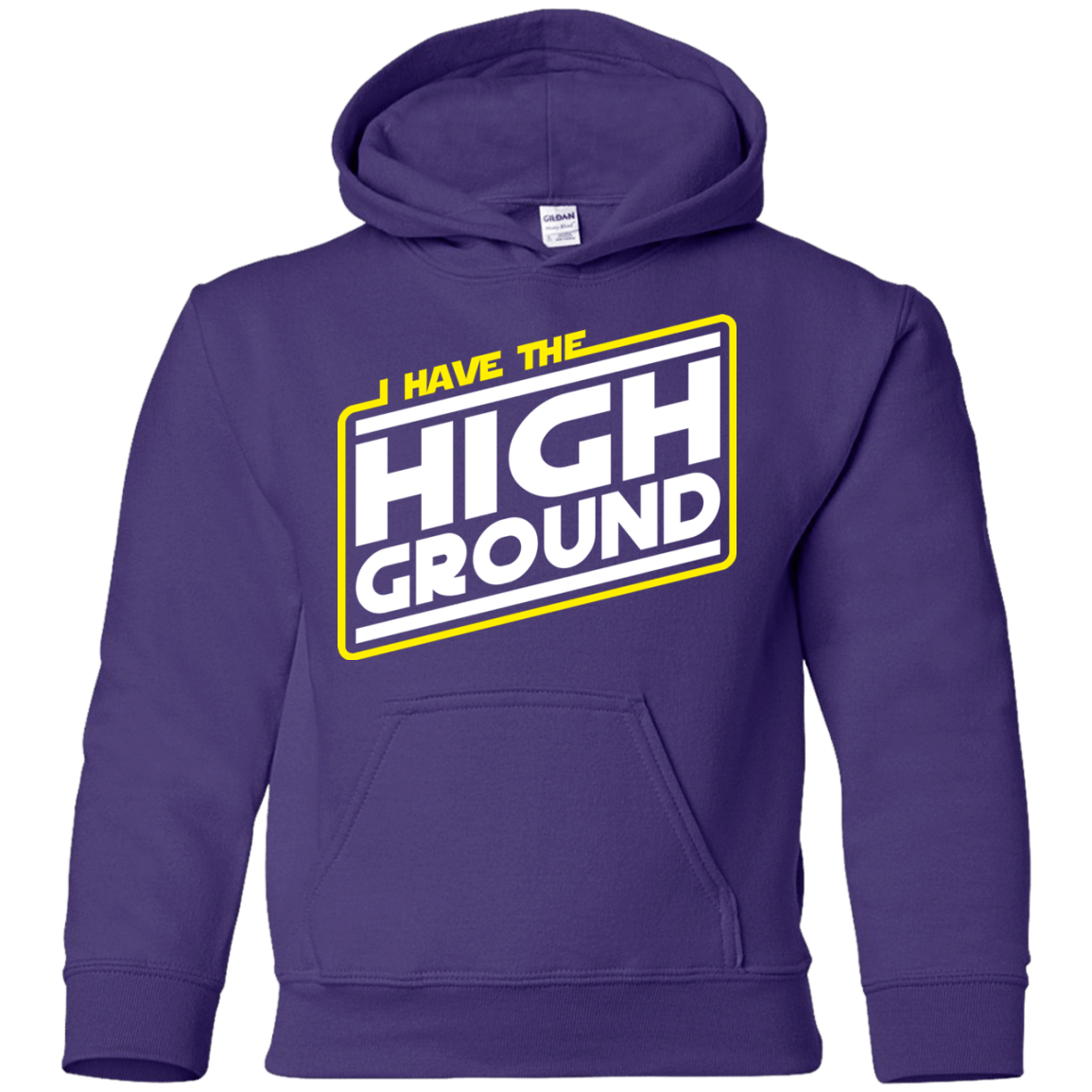 Sweatshirts Purple / YS I Have the High Ground Youth Hoodie