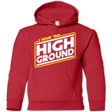 Sweatshirts Red / YS I Have the High Ground Youth Hoodie