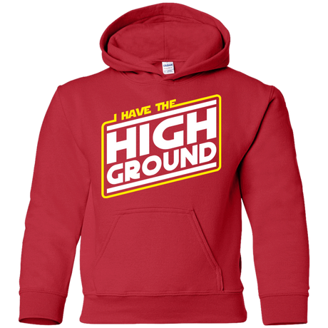 Sweatshirts Red / YS I Have the High Ground Youth Hoodie