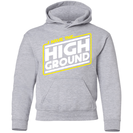 Sweatshirts Sport Grey / YS I Have the High Ground Youth Hoodie