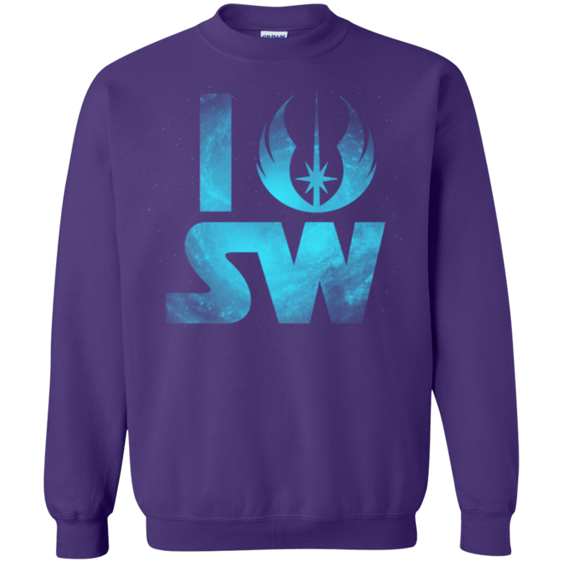 Sweatshirts Purple / Small I Jedi SW Crewneck Sweatshirt