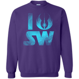 Sweatshirts Purple / Small I Jedi SW Crewneck Sweatshirt