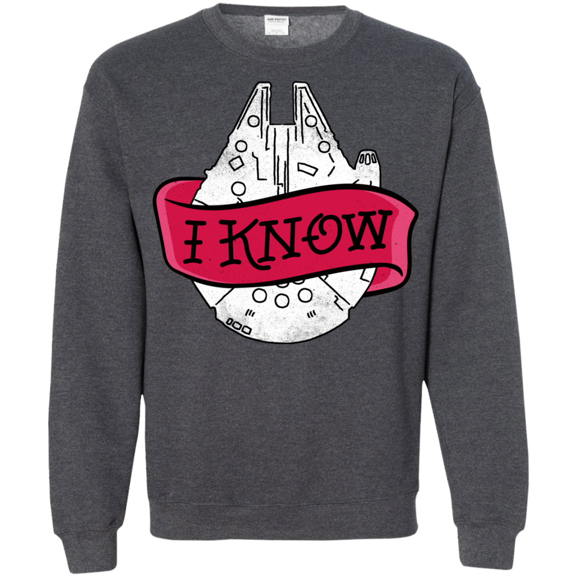 Sweatshirts Dark Heather / S I Know Crewneck Sweatshirt