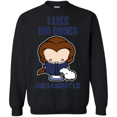 Sweatshirts Black / Small I Like Big Books Crewneck Sweatshirt