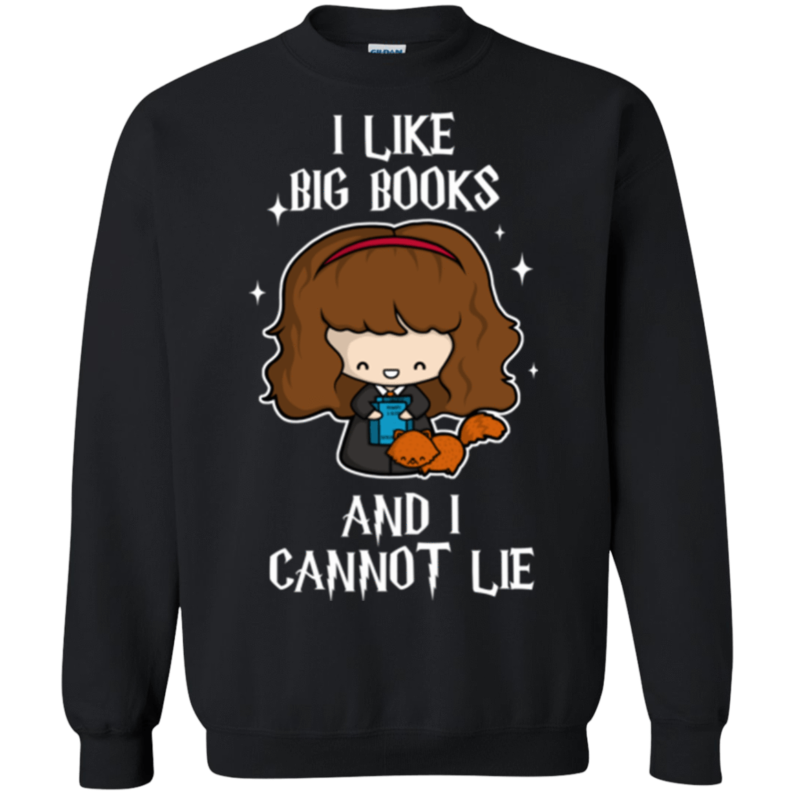Sweatshirts Black / Small I Like Big Books Crewneck Sweatshirt