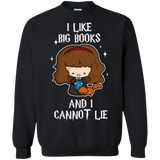 Sweatshirts Black / Small I Like Big Books Crewneck Sweatshirt
