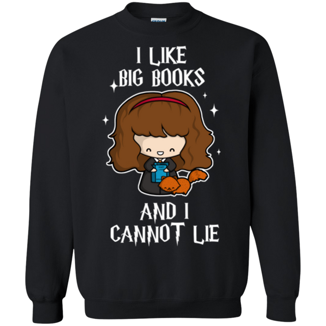 Sweatshirts Black / Small I Like Big Books Crewneck Sweatshirt