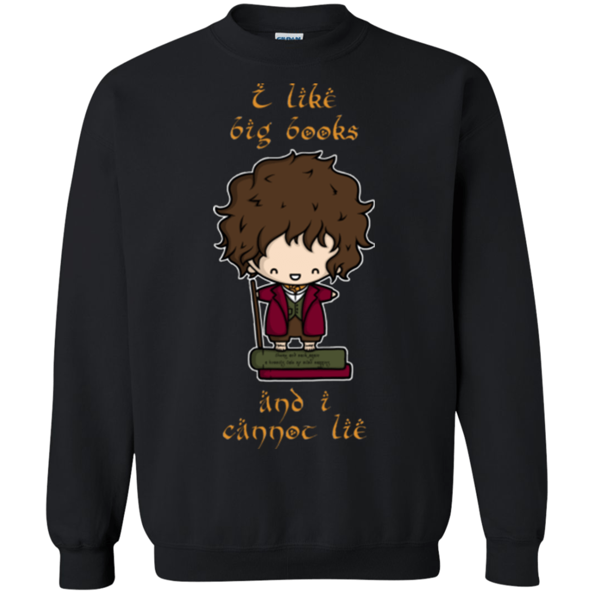 Sweatshirts Black / Small I Like Big Books Crewneck Sweatshirt