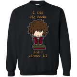Sweatshirts Black / Small I Like Big Books Crewneck Sweatshirt
